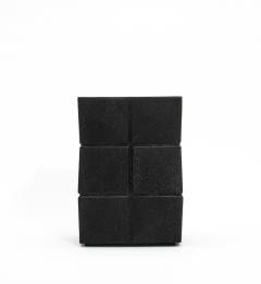  R Y Augousti Waste Bin in Black Shagreen Rhomboid by R Y Augousti - 4210639