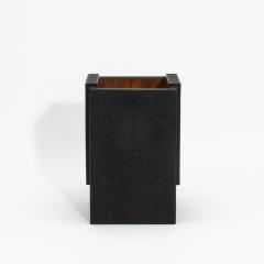  R Y Augousti Waste Bin in Black Shagreen by R Y Augousti - 4210660