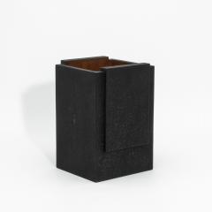 R Y Augousti Waste Bin in Black Shagreen by R Y Augousti - 4210697