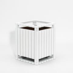  R Y Augousti Waste Bin in White Shagreen Detail by R Y Augousti - 4210626