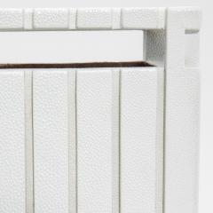  R Y Augousti Waste Bin in White Shagreen Detail by R Y Augousti - 4210631