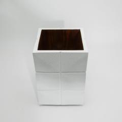  R Y Augousti Waste Bin in White Shagreen by R Y Augousti - 4210658