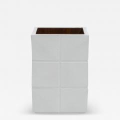  R Y Augousti Waste Bin in White Shagreen by R Y Augousti - 4211632