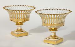  R rstrand Pair of Swedish Porcelain Corbeille Vases - 1785772
