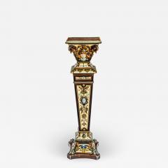  R rstrand Rorstrand LATE 19TH CENTURY SWEDISH R RSTRAND MAJOLICA PEDESTAL - 2747547