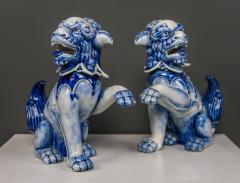  R rstrand Rorstrand Pair c1900 Ceramic Foo Dog Figurines by R rstrand of Sweden - 2316072