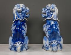  R rstrand Rorstrand Pair c1900 Ceramic Foo Dog Figurines by R rstrand of Sweden - 2316075