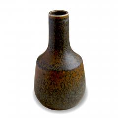  R rstrand Rorstrand Pair of Vases with Bronze Evoking Mottle Glaze by Carl Harry Stalhane - 2793828