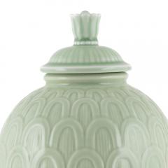  R rstrand Rorstrand Studio Classical Lidded Urn in Celadon Glaze by Gunnar Nylund - 3382387