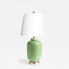  R rstrand Rorstrand Studio GUNNAR NYLUND SWEDISH ART DECO LAMP WITH JADE GLAZE RORSTAND 1940 - 4131674