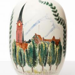  R rstrand Rorstrand Studio OSKAR DAHL LUND LANDSCAPE CERAMIC LAMP FOR RORSTRAND STUDIO SWEDEN 1950 - 4605058
