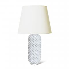  R rstrand Rorstrand Studio Pair of Spiked White Table Lamps by Gunnar Nylund - 3477694