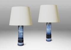  R rstrand Rorstrand Studio Pair of Table Lamps by Olle Alberius for Orrefors - 4278105