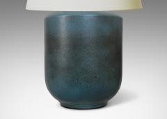  R rstrand Rorstrand Studio Table Lamp in Blue and Gray Brown by Gunnar Nylund - 3711263