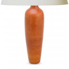  R rstrand Rorstrand Tall Table Lamp in Warm Terracotta and Tan by Gunnar Nylund - 2961279