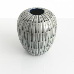  R rstrand Studio GERTRUD LONEGREN TEXTURED NEUTRAL BLUE AND GRAY VASE RORSTRAND 1940S - 2593950