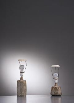  R rstrand Studio Gunnar Nylund a synchronic pair of ceramic table lamps Sweden - 2006293