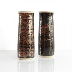  R rstrand Studio SYLVIA LEUCHOVIUS VASES FOR RORSTRAND STUDIO SPECKLED GLAZE  - 2893344