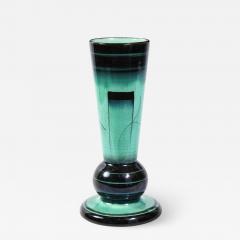  R rstrand Swedish Art Deco Glazed Ceramic Cylindrical Vase by Ilse Claesson for R rstrand - 1873497