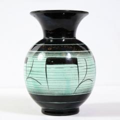  R rstrand Swedish Art Deco Hand Glazed Ceramic Vase by Ilse Claesson for R rstrand - 1866331