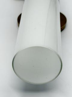  REMAINS LIGHTING Alan Wanzenberg Judson Brass Milk Glass Wall Sconce for Remains Lighting - 4714566