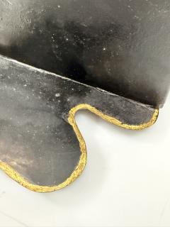  REMAINS LIGHTING English Box Blackened Steel Gilt Mirror Wall Sconce by Heritage Metalworks - 4714600