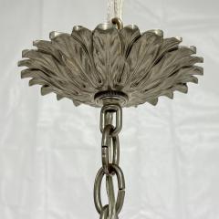  REMAINS LIGHTING Remains Lighting Plume Antique Nickel Glass 12 Arm Chandelier Labeled - 4725843