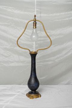  RICHARD BURGSTHAL ART NOUVEAU DARK BLUE P TE DE VERRE TABLE LAMP BY RICHARD BURGSTHAL - 3023903