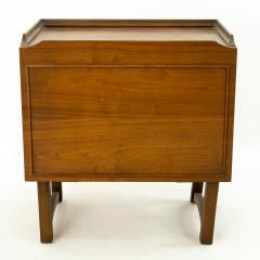  RICHARDSON Richardson Brothers Co Mid Century Walnut Drop Front Record Cabinet - 4065339