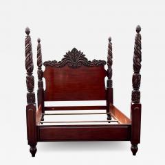  Ralph Lauren 19th C Style Ralph Lauren Mahogany Four Poster Full Size Bed Frame - 2732531