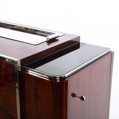  Ralph Lauren Book matched Santos Rosewood Nickeled Bronze Duke Bar Cabinet by Ralph Lauren - 2809652