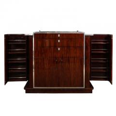  Ralph Lauren Book matched Santos Rosewood Nickeled Bronze Duke Bar Cabinet by Ralph Lauren - 2809654