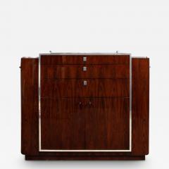  Ralph Lauren Book matched Santos Rosewood Nickeled Bronze Duke Bar Cabinet by Ralph Lauren - 2812939