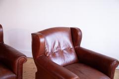  Ralph Lauren Pair of Ralph Lauren Leather Club Chairs - 4657285