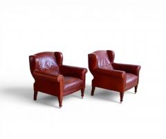  Ralph Lauren Pair of Ralph Lauren Leather Club Chairs - 4659490