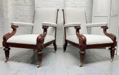  Ralph Lauren Pair of Ralph Lauren Upholstered Lounge Chairs - 2474015