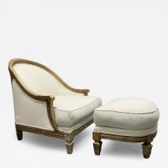  Ralph Lauren Ralph Lauren Antique Style Lounge Chair and Ottoman - 2832929