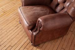  Ralph Lauren Ralph Lauren Leather Writers Chair and Ottoman - 4657172