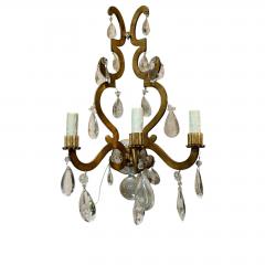  Ralph Lauren Ralph Lauren Rock Crystal Italian Wall Light Sconce - 4615715