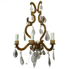  Ralph Lauren Ralph Lauren Rock Crystal Italian Wall Light Sconce - 4615716
