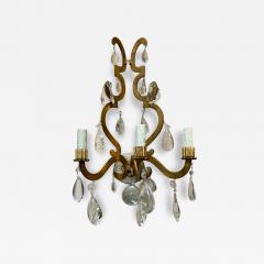  Ralph Lauren Ralph Lauren Rock Crystal Italian Wall Light Sconce - 4615966