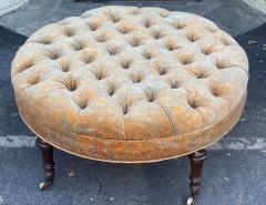  Ralph Lauren Ralph Lauren Round Tufted Ottoman W Kravet Couture Paisley Velvet - 2212977