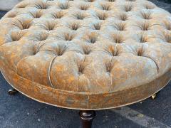  Ralph Lauren Ralph Lauren Round Tufted Ottoman W Kravet Couture Paisley Velvet - 2212979
