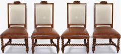 Ralph Lauren Ralph Lauren Spanish Colonial Mahogany Leather Dining Chairs Set of 4 - 1859286