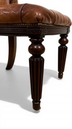  Ralph Lauren Ralph Lauren Tufted Brown Leather Desk Chair - 4581366