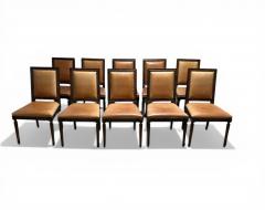 Ralph Lauren Set of 10 Ralph Lauren Louis XVI Leather Dining Chairs - 4581345