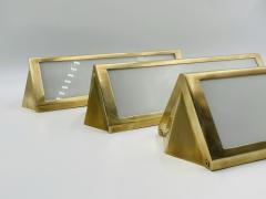  Ralph Lauren Set of 3 Brass Milk Glass Sconces by Ralph Lauren - 2995439