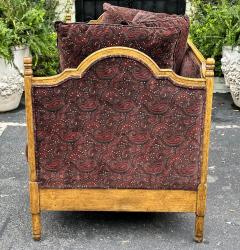  Ralph Lauren Style Neoclassical Carved Italian Daybed Sofa in Ralph Lauren Paisley Velvet - 3049625
