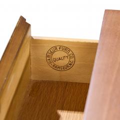  Ramseur Furniture Co Ramseur Mid Century Walnut 3 Drawer Nightstands Pair - 4385748