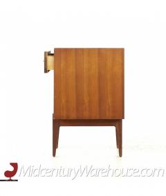  Ramseur Furniture Co Ramseur Mid Century Walnut and Brass Nightstand - 3079093